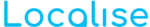 Localise SEO byrå Stockholm logga i ljusblå som framhäver synlighet på Google.